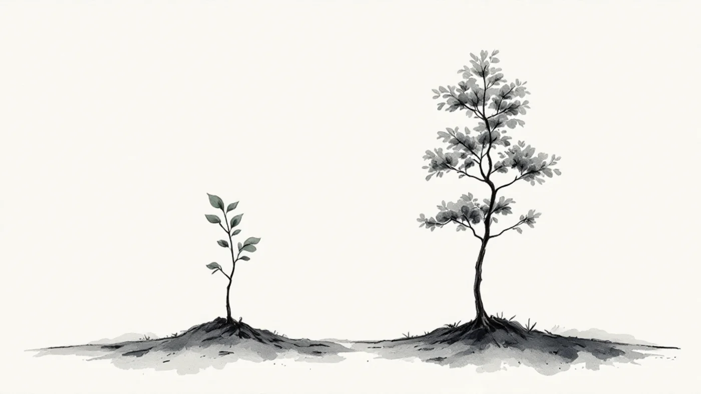 Starting earlier gives compounding far more time to grow